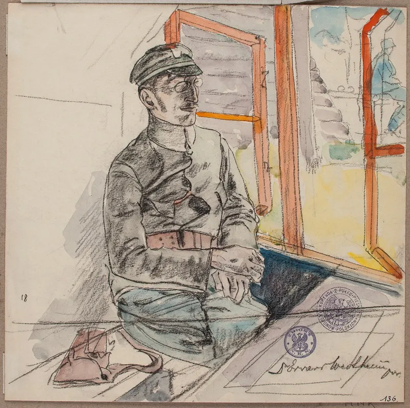 Portret Dr Edwarda Wertheima Porucznika Lekarza Legionow Polskich