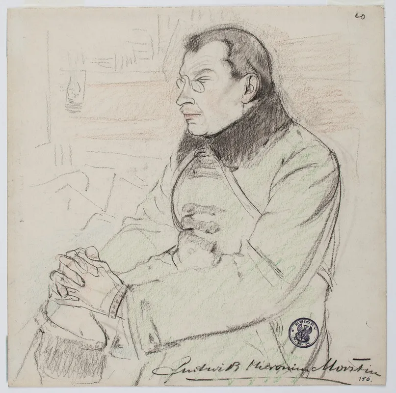Portret Ludwika Hieronima Morstina Podporucznika Legionow Polskich