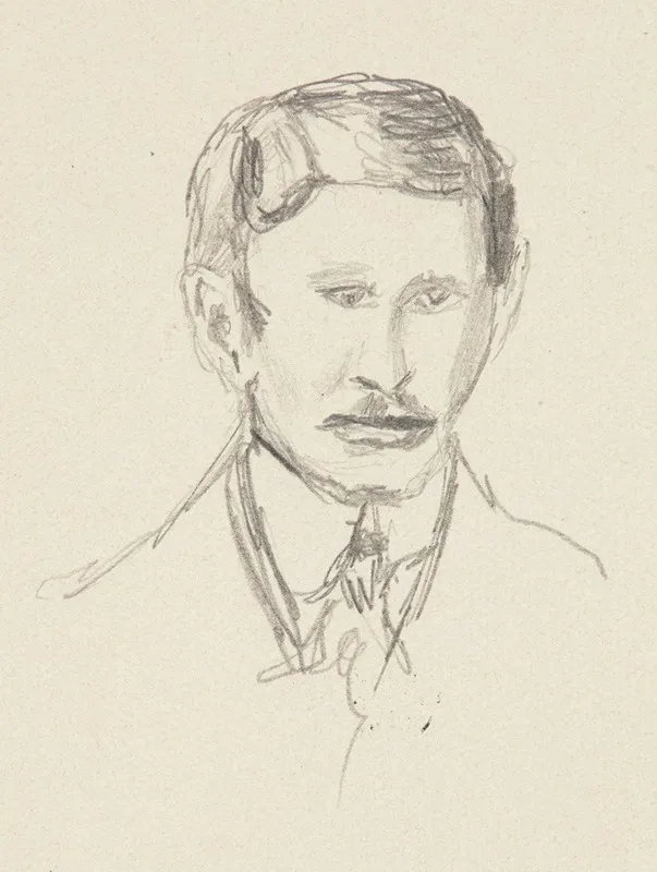 Portret Mlodego Mezczyzny Z Krotkimi Wasami