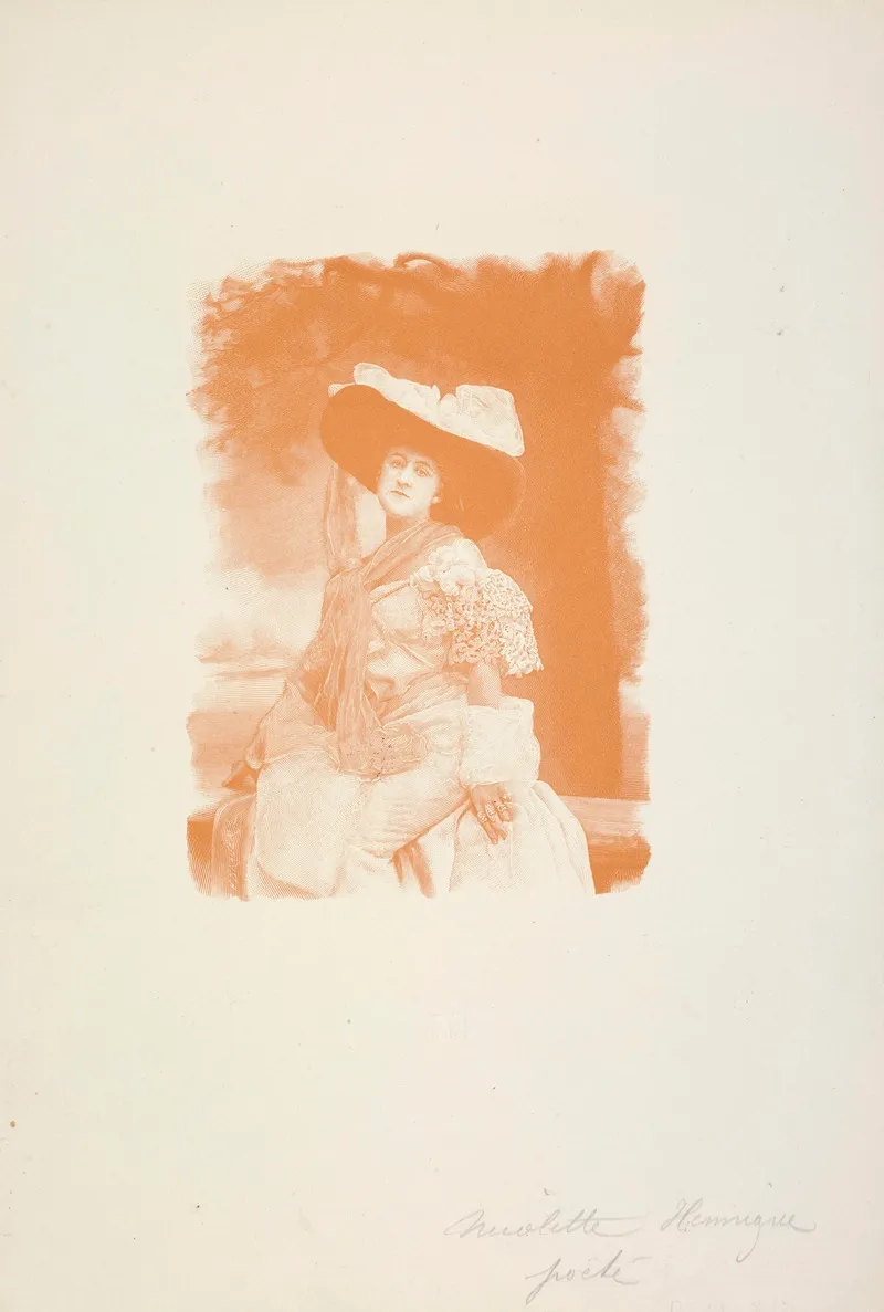 Portret Nicolette Hennique Wall Art by Henri-Othon Brauer - High-Resolution Digital Print