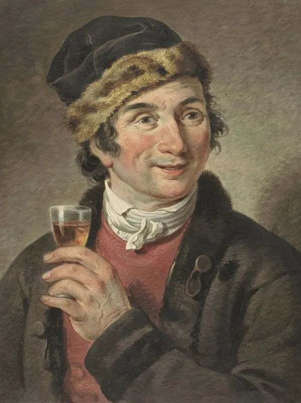 Portret Van Adriaan De Lelie Met Muts Op Wall Art by Adriaan de Lelie - High-Resolution Digital Print