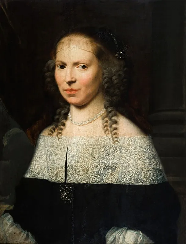Portret Van Anna Goos Wall Art by Jacob van Reesbroeck - High-Resolution Digital Print