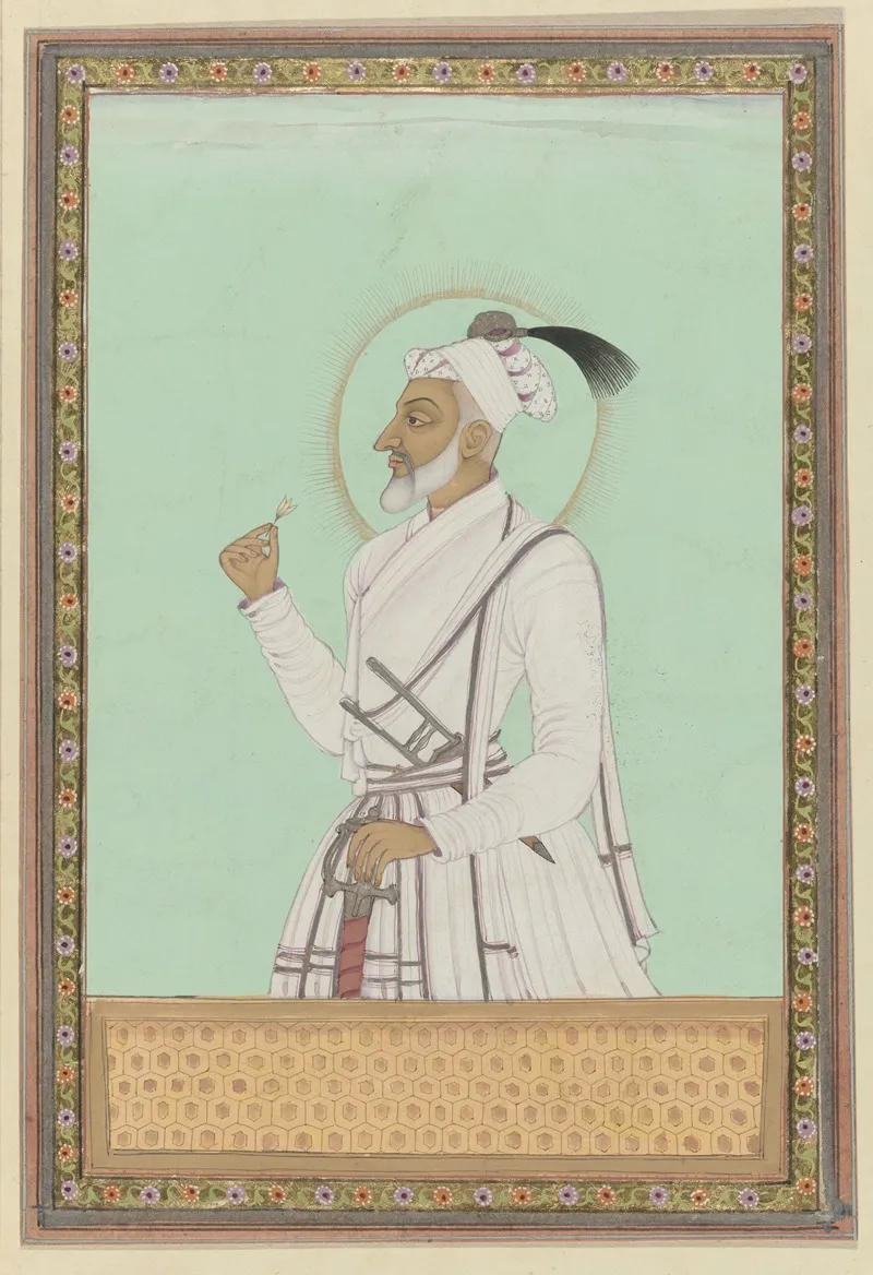 Portret Van Aurangzeb Youngest Son Of Shah Jahan
