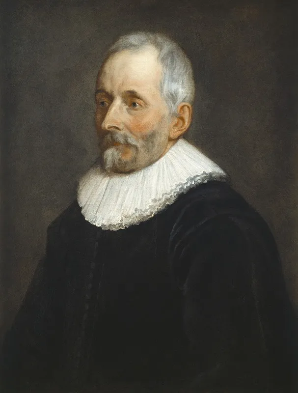 Portret Van Balthasar I Moretus 3 Wall Art by Thomas Willeboirts Bosschaert - High-Resolution Digital Print