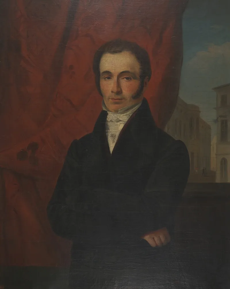 Portret Van Charles Joseph Marie Dhane De Steenhuyse Belgisch Liberaal Politicus Schepen Van Gent Volksvertegenwoordiger En Minister Wall Art by Felix Jean Ferdinand Heyndrickx - High-Resolution Digital Print