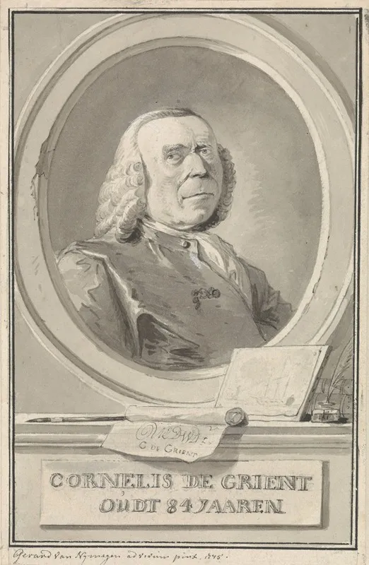 Portret Van Cornelis De Grient Wall Art by Gerard van Nijmegen - High-Resolution Digital Print