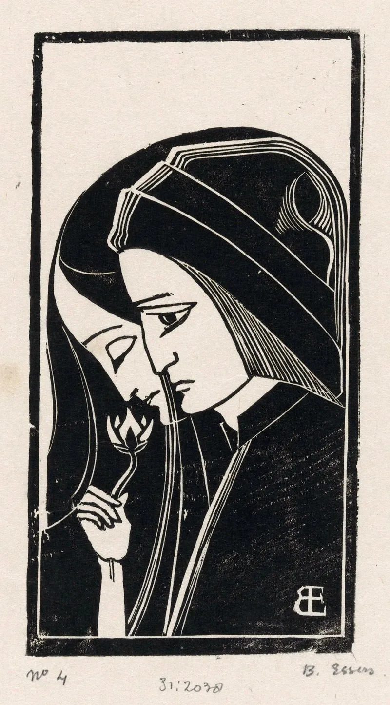 Portret Van Dante Alighieri En Beatrice Portinari