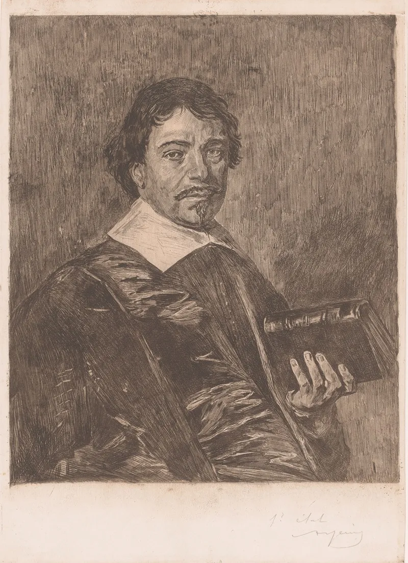 Portret Van Een Onbekende Man Met Boek