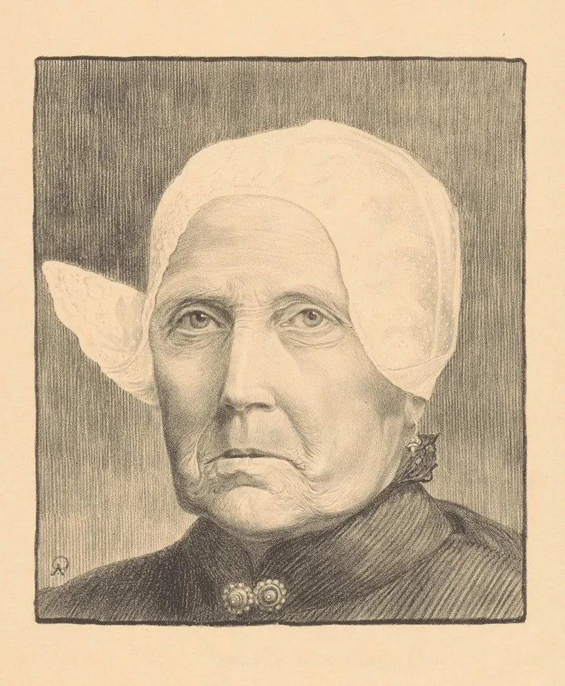 Portret Van Een Onbekende Vrouw 7 Wall Art by Arnold van Roessel - High-Resolution Digital Print