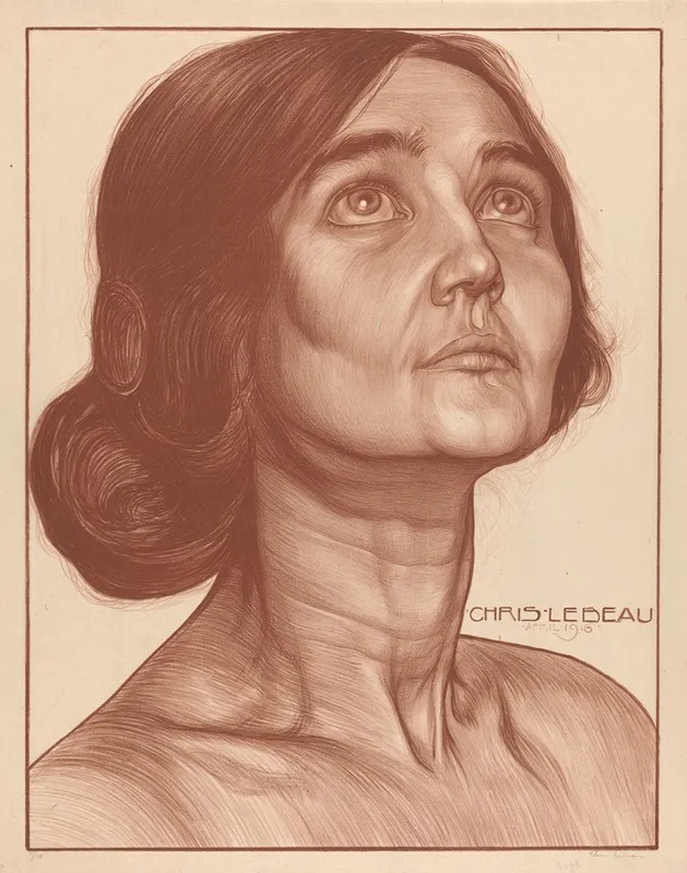 Portret Van Een Vrouw 2 Wall Art by Chris Lebeau - High-Resolution Digital Print