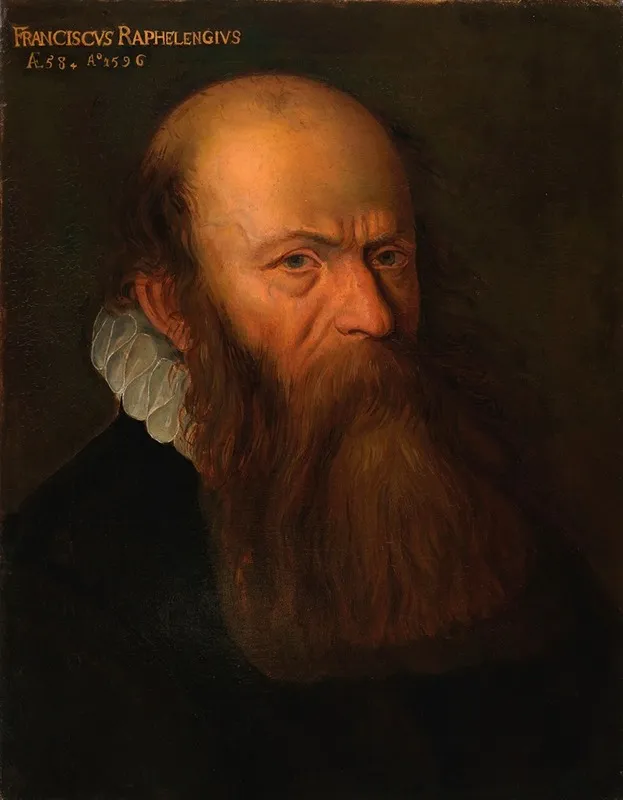 Portret Van Franciscus Raphelengius Wall Art by Albert Thys - High-Resolution Digital Print