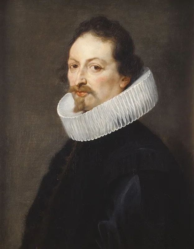 Portret Van Gaspar Gevartius Wall Art by Thomas Willeboirts Bosschaert - High-Resolution Digital Print