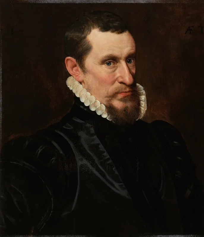 Portret Van Gillis Beys Wall Art by Adriaen Thomasz. Key - High-Resolution Digital Print