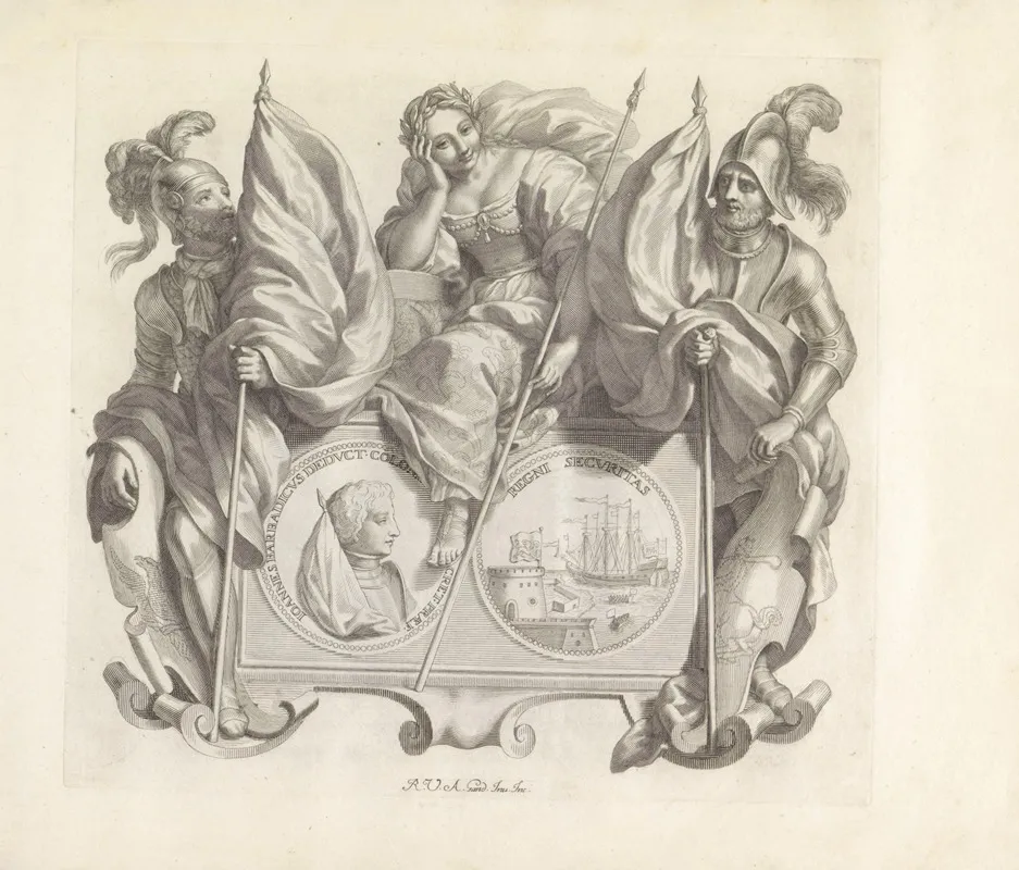 Portret Van Giovanni Barbarigo En De Personificatie Van Vertrouwen Of Veiligheid Wall Art by Robert van Audenaerde - High-Resolution Digital Print
