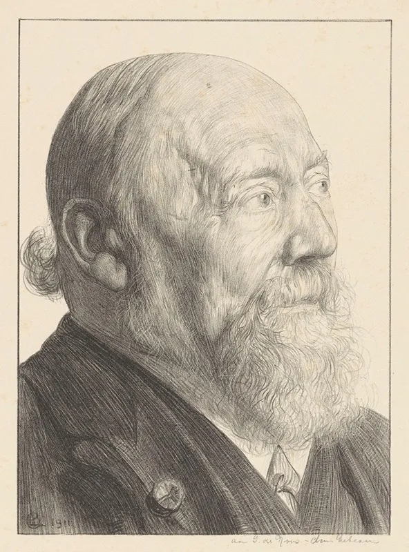 Portret Van Hendrik Willem Mesdag Wall Art by Chris Lebeau - High-Resolution Digital Print
