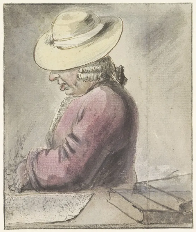 Portret Van Johann Goll Van Franckenstein Met Hoed Naar Links Wall Art by Louis Bernard Coclers - High-Resolution Digital Print