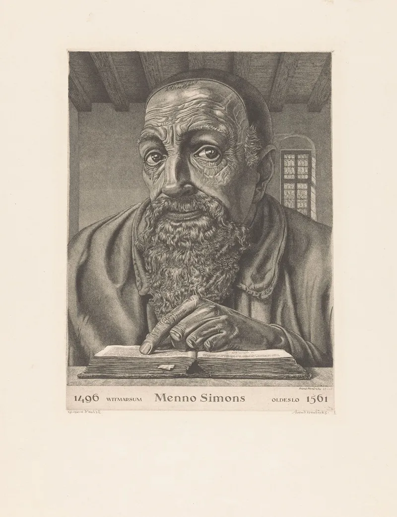 Portret Van Menno Simons
