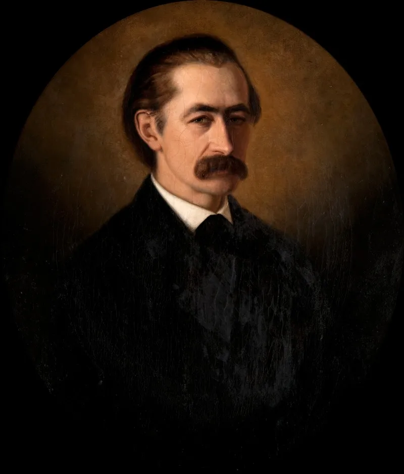 Portret Van Prof T K L Sluyterman Door C J Mension Wall Art by Cornelis Jan Mension - High-Resolution Digital Print