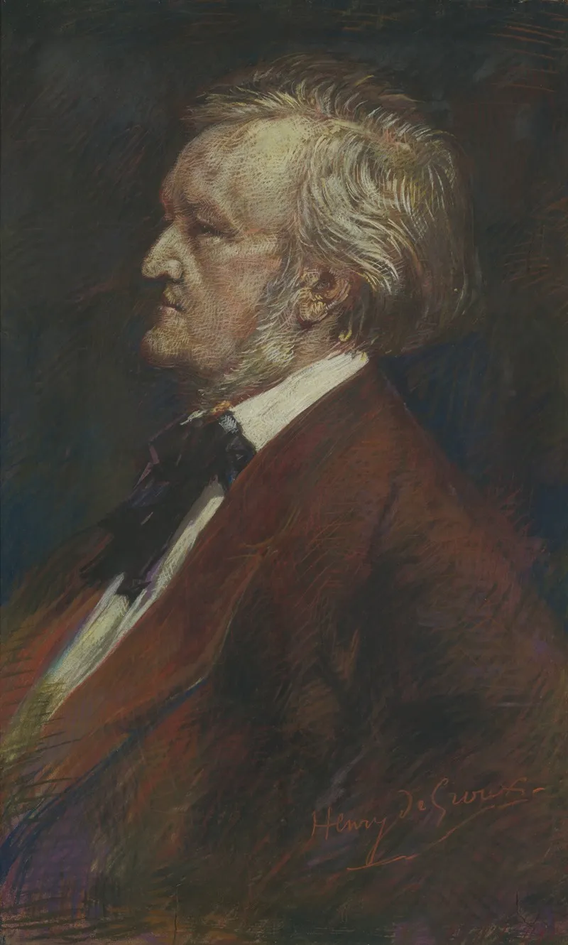 Portret Van Toondichter Richard Wagner