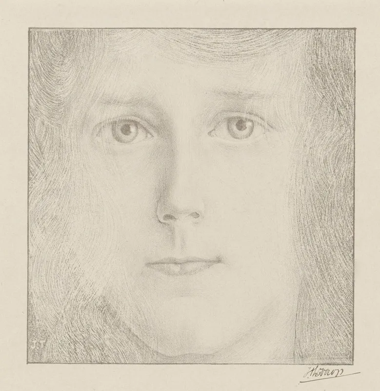Portret Van Willy Timmerman Wall Art by Jan Toorop - High-Resolution Digital Print
