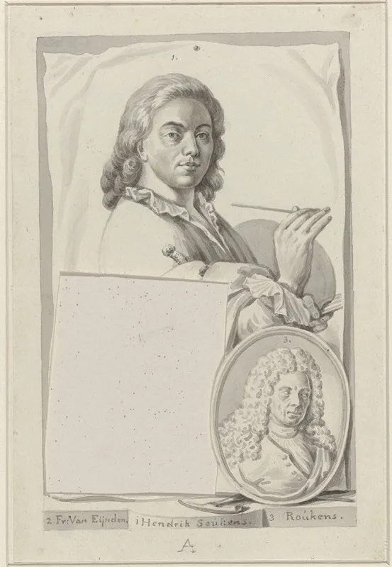 Portretten Van Hendrik Soukens En Roukens Wall Art by Roeland van Eynden - High-Resolution Digital Print