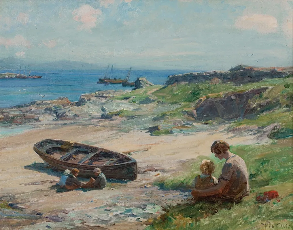 Portrigh Bay Carradale Wall Art by William Pratt - High-Resolution Digital Print