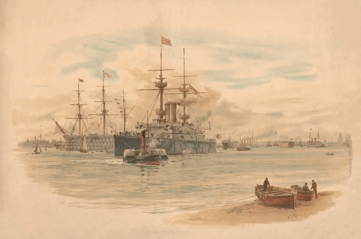Portsmouth Harbour 2 Wall Art by William Lionel Wyllie - High-Resolution Digital Print
