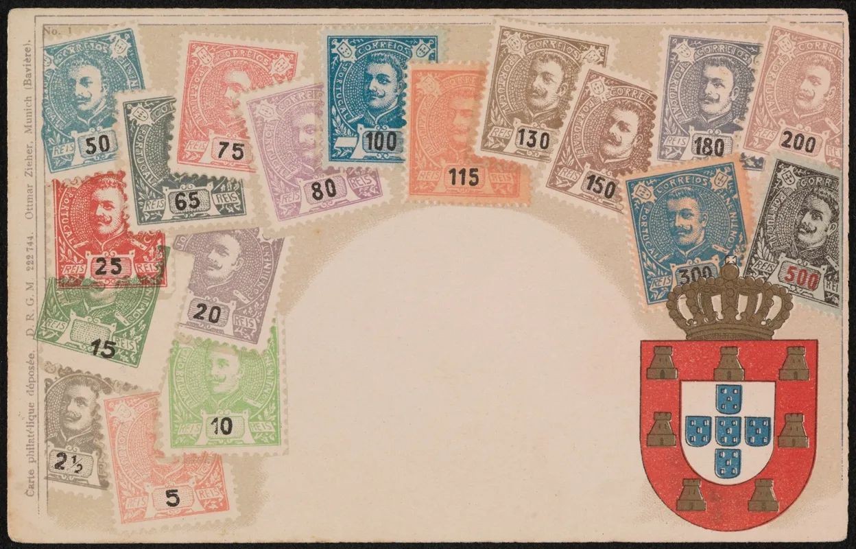 Portuguese Postage Stamps Wall Art by Ottmar Zieher - High-Resolution Digital Print
