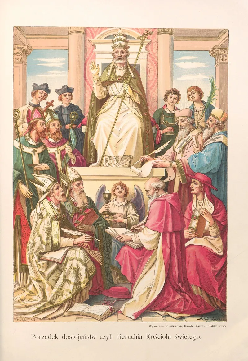 Porzadek dostojenstw czyli hierachia kosciola swietego Wall Art by Otto Bitschnau - High-Resolution Digital Print