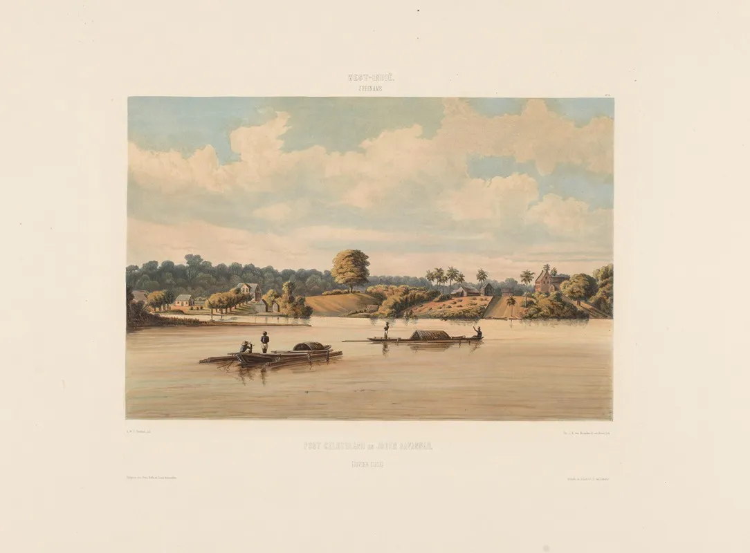 Post Gelderland En Joden Savannah Rivier Zijde Wall Art by Gerard Voorduin - High-Resolution Digital Print