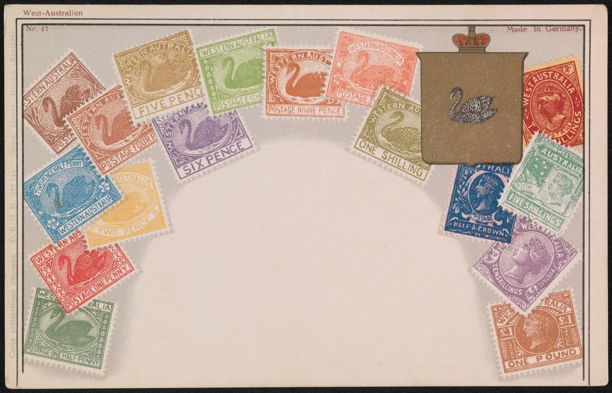 Postage Stamps From Western Australia Wall Art by Ottmar Zieher - High-Resolution Digital Print