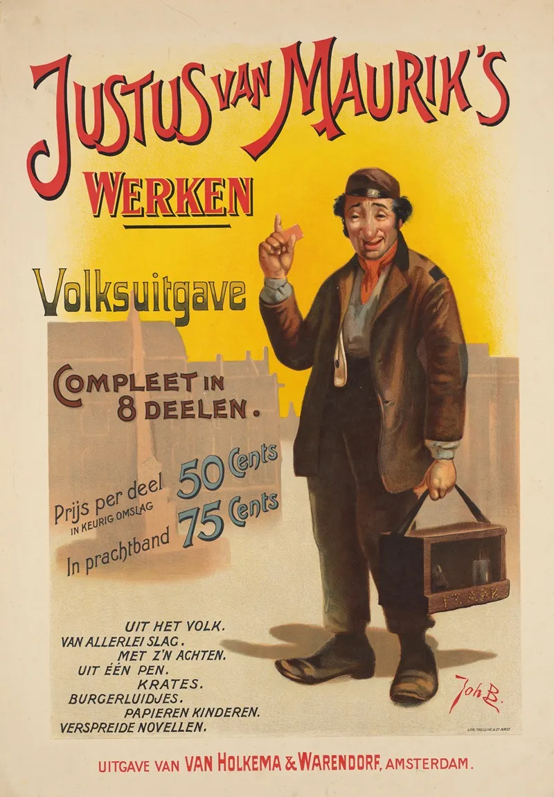 Poster For The Collected Works Of Justus Van Maurik