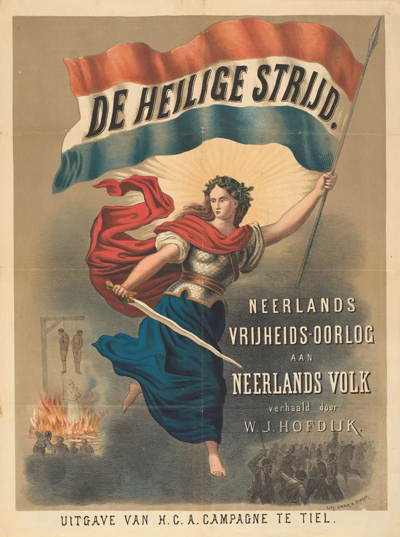 Poster For The Holy Struggle By Willem Jacobszoon Hofdijk