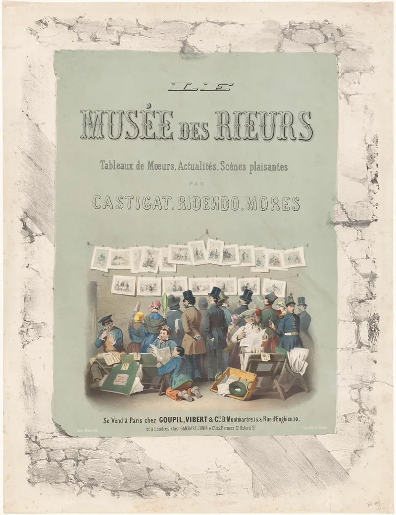 Poster For The Print Series Le Musee Des Rieurs by Victor Jean François Dollet - High-Resolution Digital Print