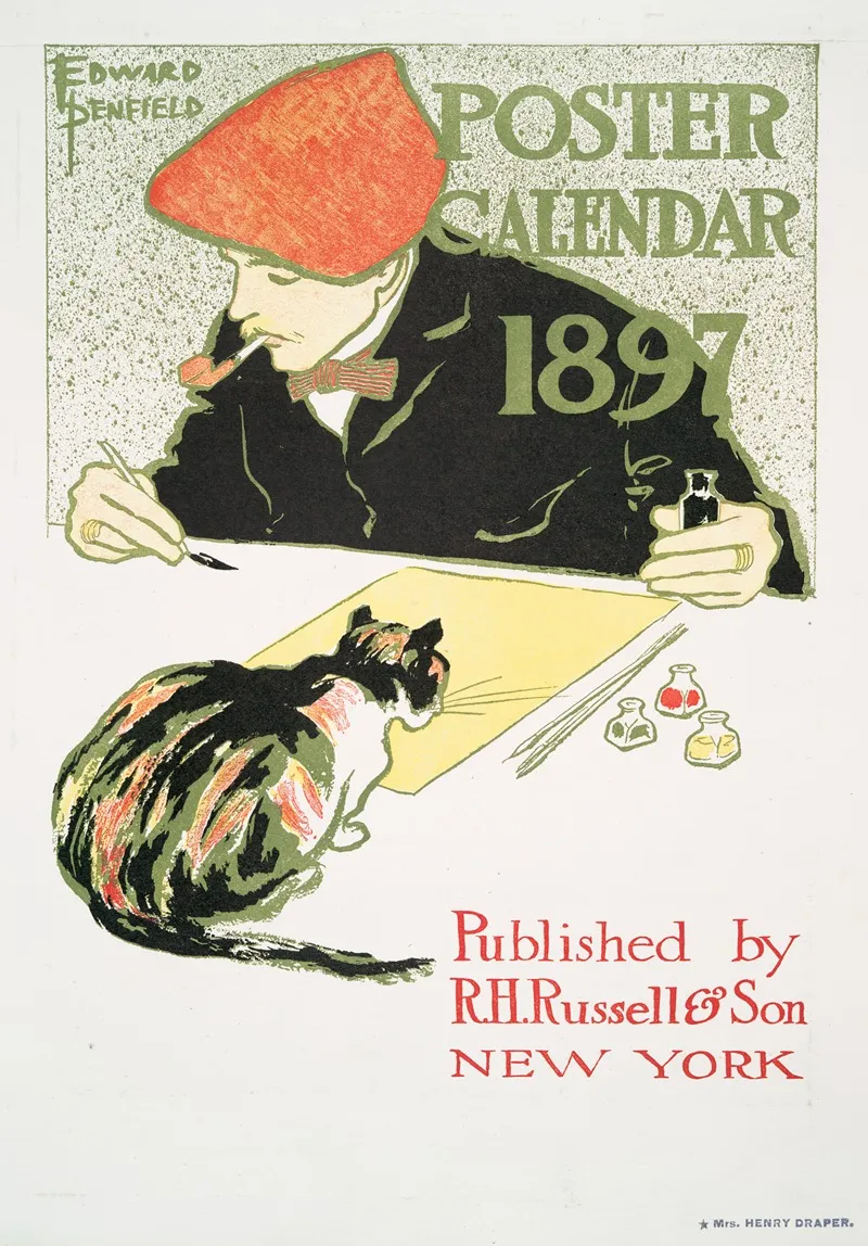Posters Calendar 1897 by Edward Penfield - High-Resolution Digital Print