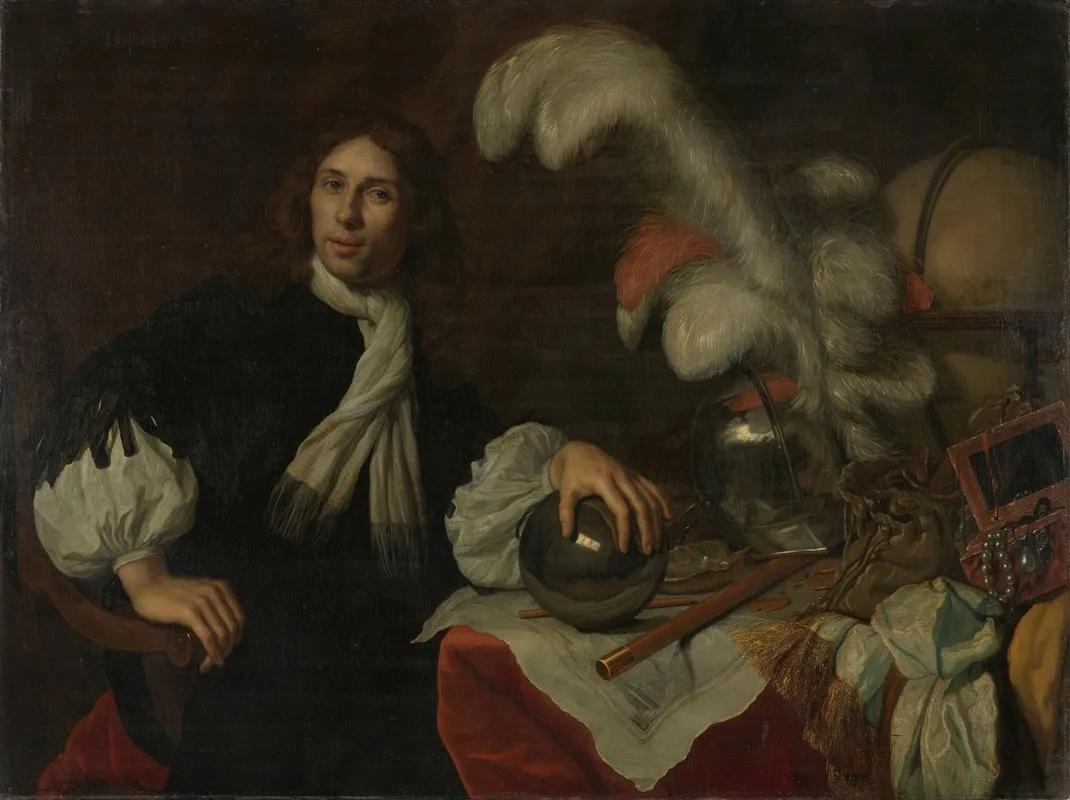 Posthumous Portrait Of Aucke Stellingwerff Admiral Of Friesland Killed In 1665 At Lowestoft By A Cannonball Wall Art by Lodewijk van der Helst - High-Resolution Digital Print