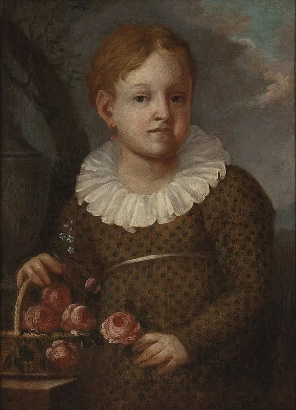 Posthumous Portrait Of Elzbietka Pade 1811 1818 Daughter Of Elzbieta And Marcin Wall Art by Michał Stachowicz - High-Resolution Digital Print