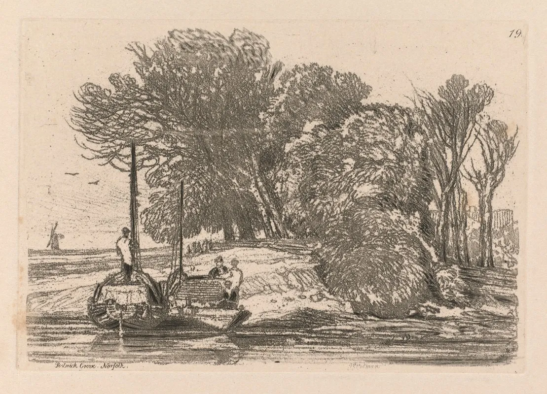 Postwick Grove Norfolk 2 Wall Art by John Sell Cotman - High-Resolution Digital Print