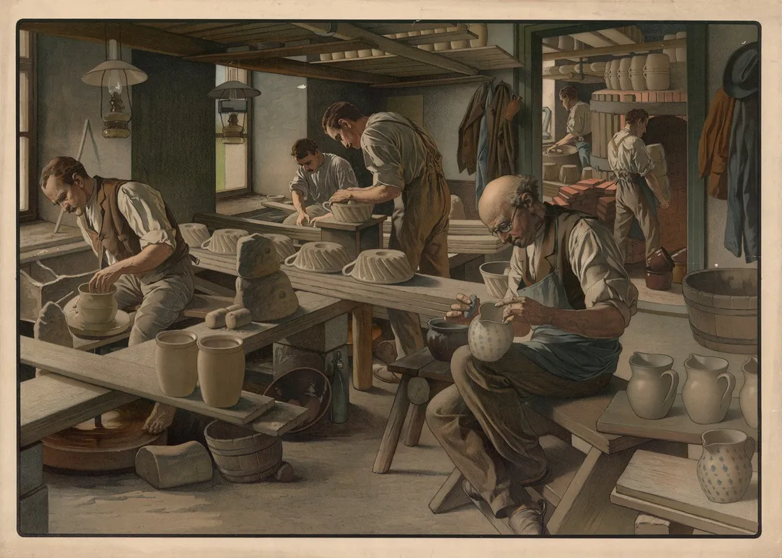 Potter 2 Wall Art by Felix Elssner - High-Resolution Digital Print