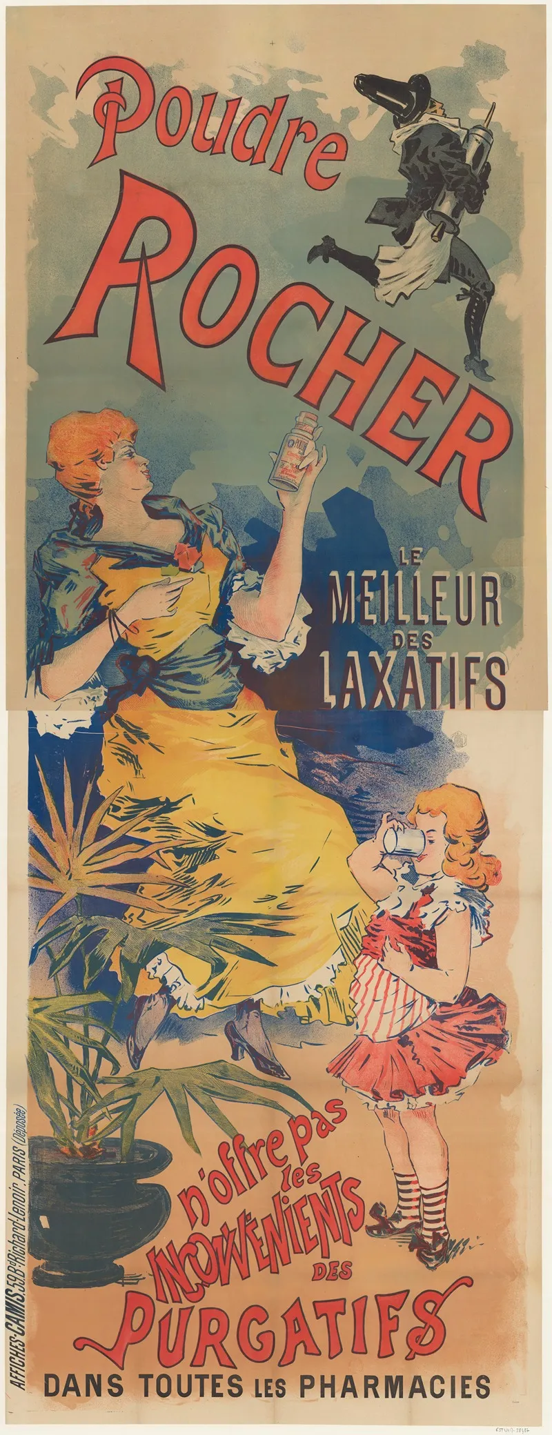 Poudre Rocher Le Meilleur Des Laxatifs Noffre Pas Les Inconvenients Des Purgatifs Wall Art by Imp. Camis - High-Resolution Digital Print