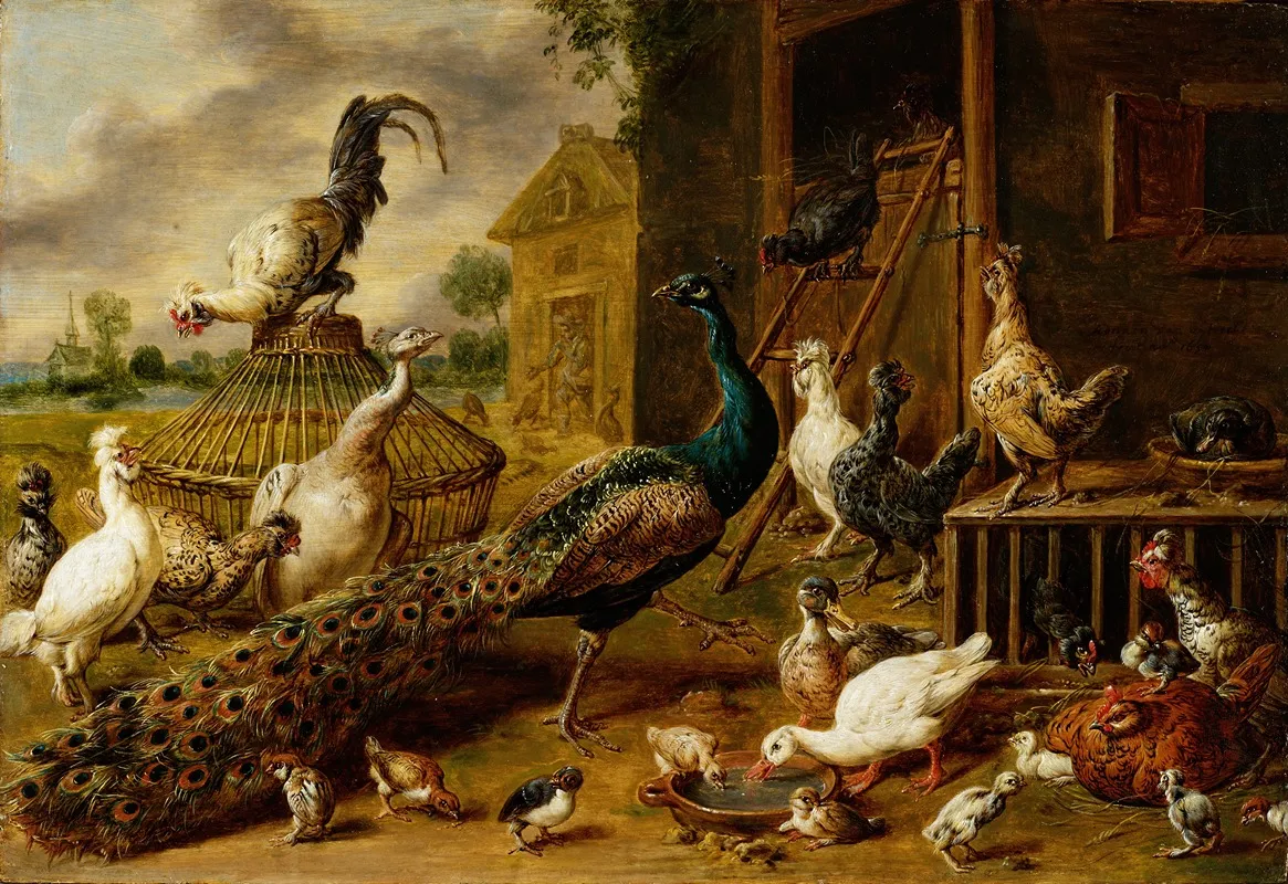 Poultry Farm Wall Art by Adriaen van Utrecht - High-Resolution Digital Print