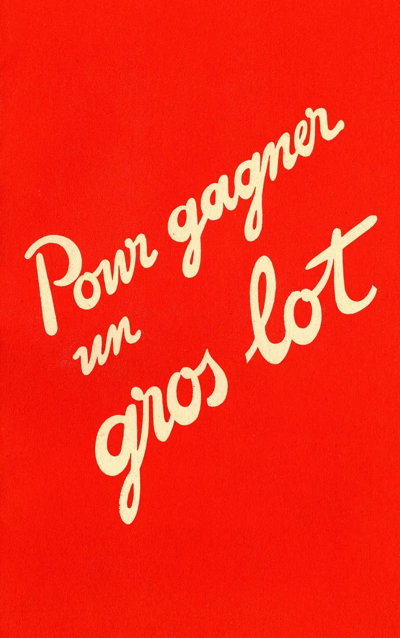 Pour Gagner Un Gros Lot Wall Art by Etablissements Pastival - High-Resolution Digital Print