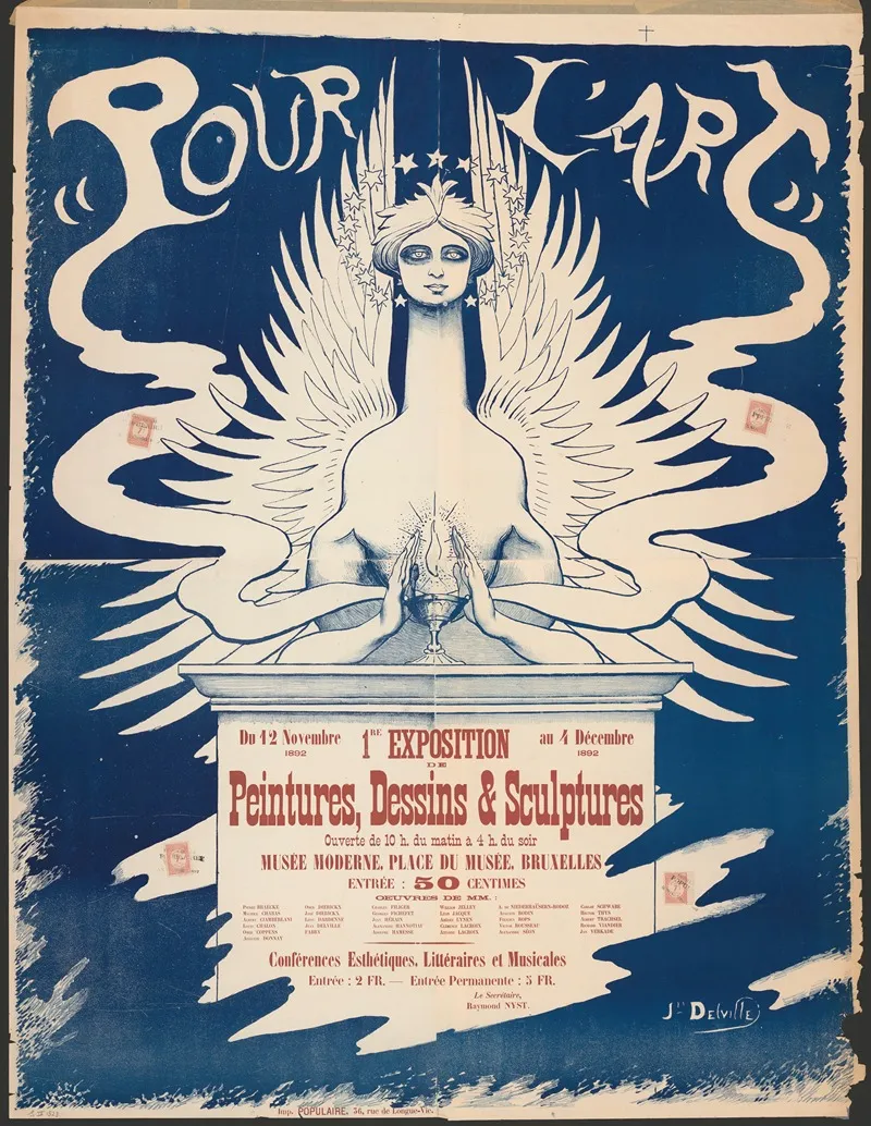 Pour Lart 1st Exhibition Of Paintings Drawings And Sculptures