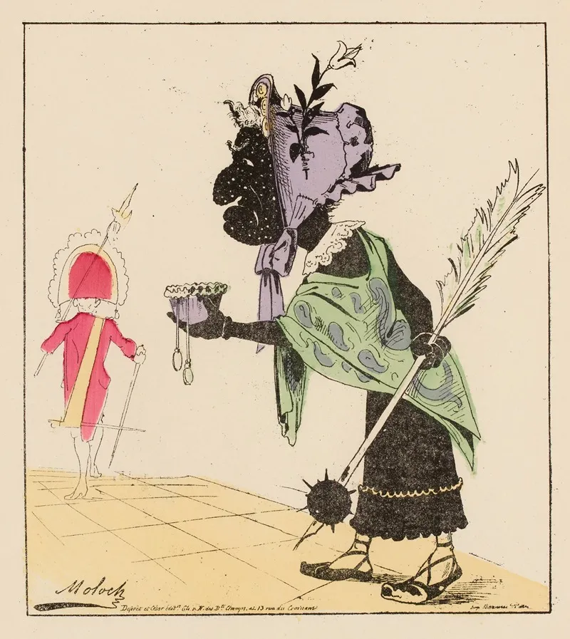 Pour Lentretien De Leglise Et De Lunivers S V P Wall Art by Moloch (Alphonse Hector Colomb) - High-Resolution Digital Print