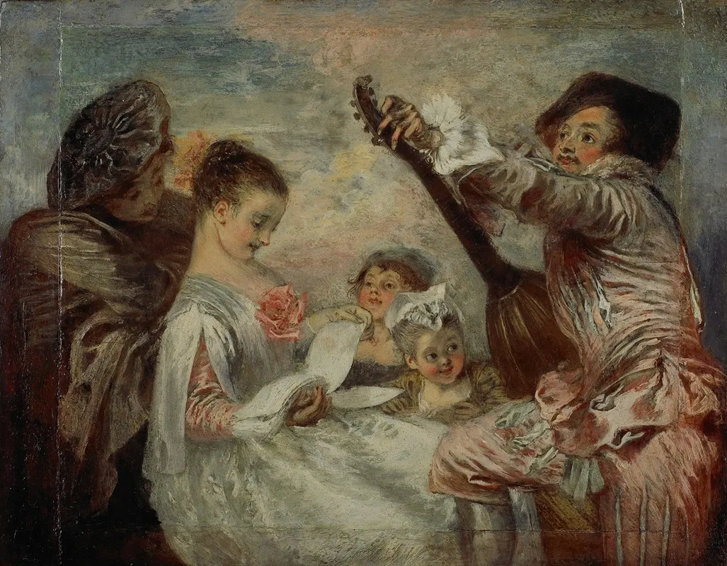 Pour Nous Prouver Que Cette Belle Wall Art by Jean-Antoine Watteau - High-Resolution Digital Print
