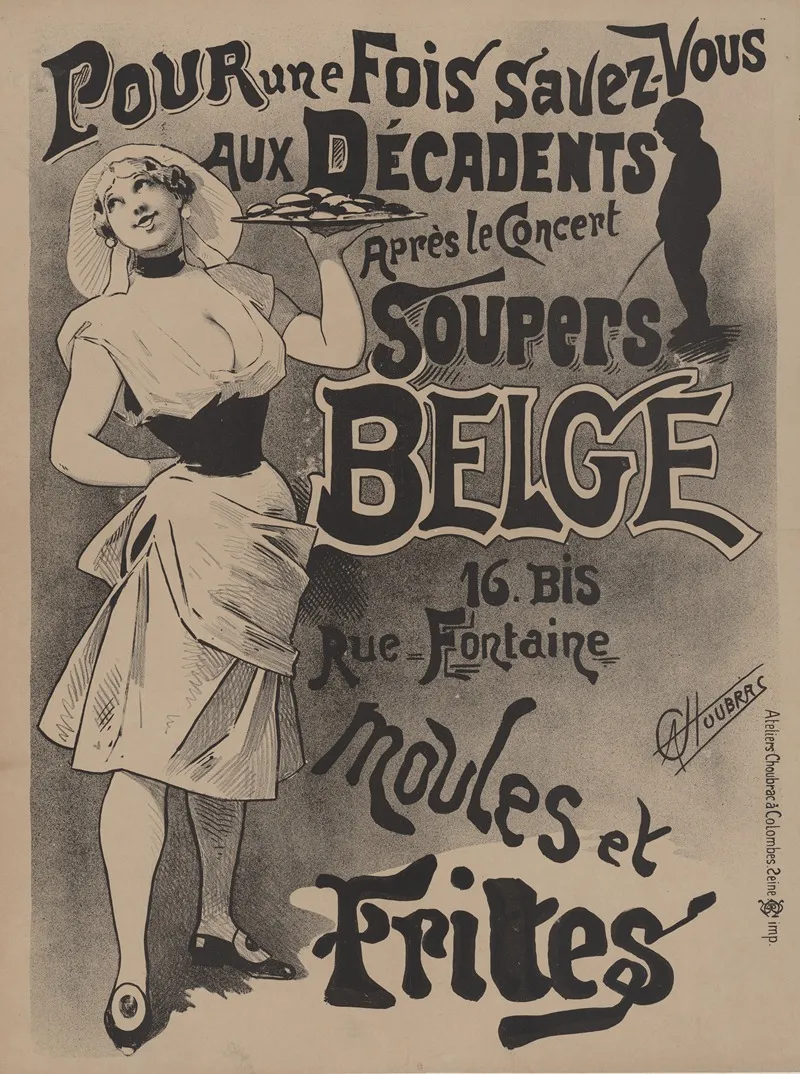 Pour Une Fois Savez Vous Aux Decadents Apres Le Concert Soupers Belge Moules Frites