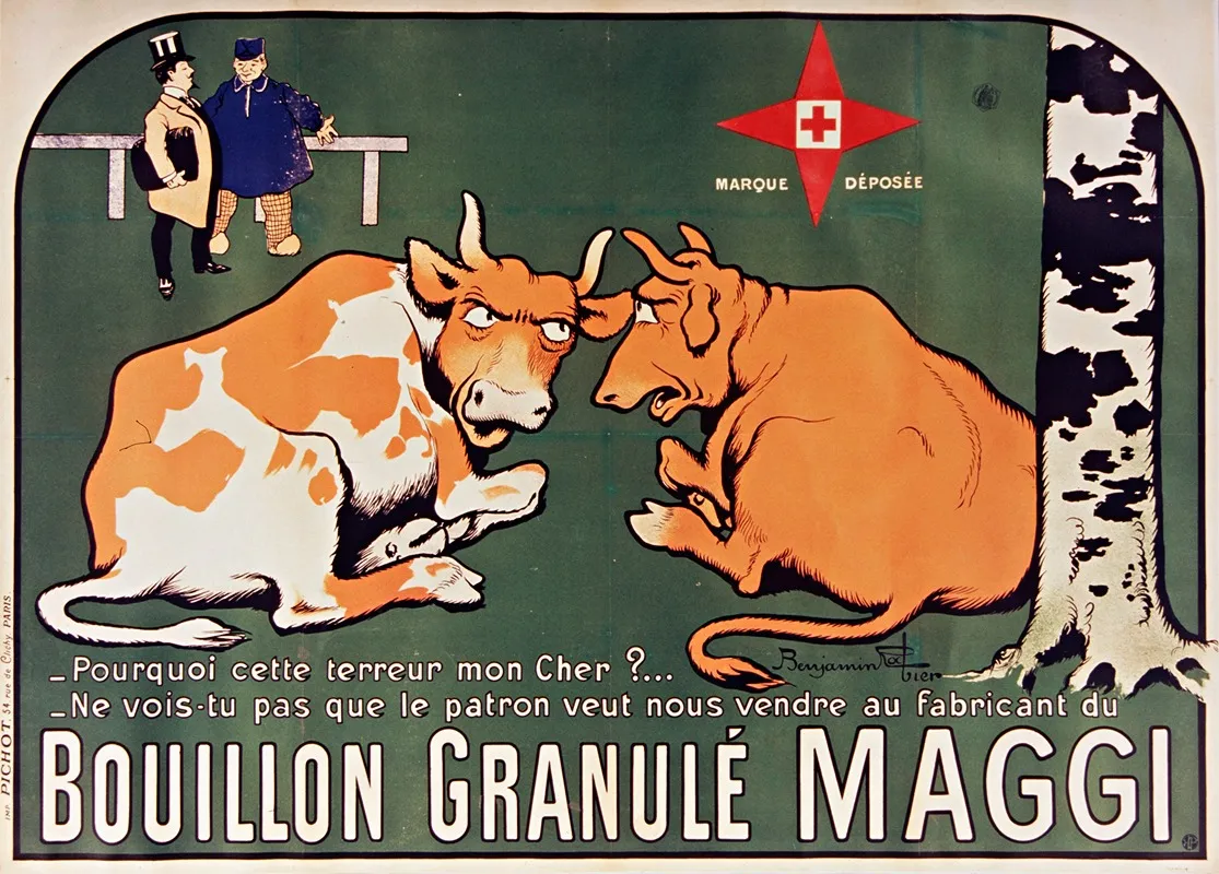 Pourquoi Cette Terreur Mon Cher Wall Art by Benjamin Rabier - High-Resolution Digital Print