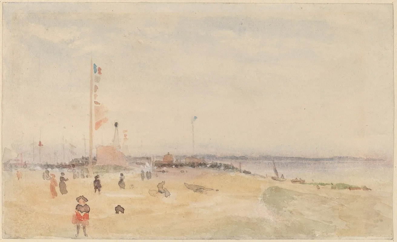 Pourville Sur Mer Wall Art by Follower of James McNeill Whistler - High-Resolution Digital Print