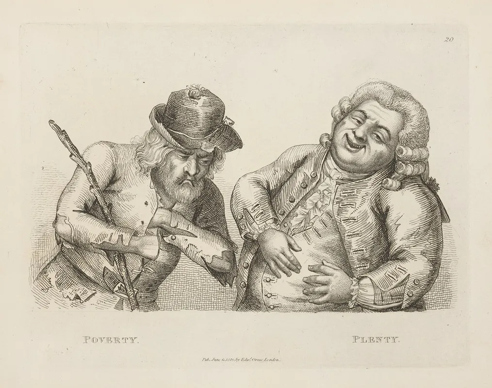 Poverty Plenty Wall Art by John Collier (Tim Bobbin) - High-Resolution Digital Print