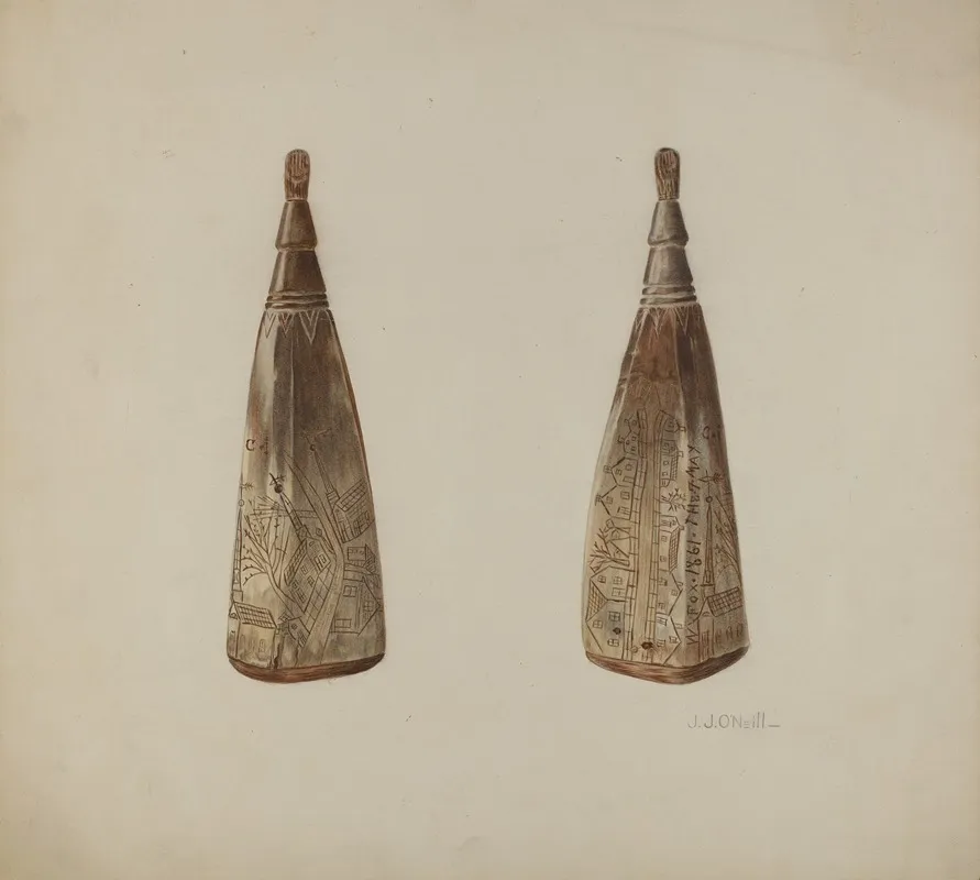 Powder Horn 19 Wall Art by J.J. O'Neill - High-Resolution Digital Print